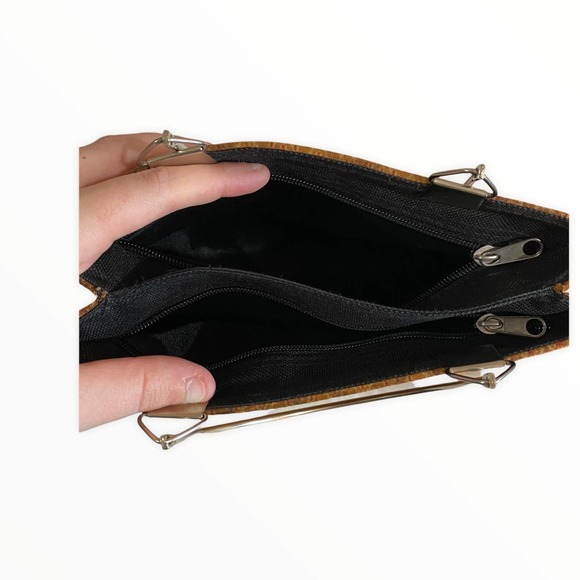 Vintage Y2K Printed Satin Mini Handbag - Picture 4 of 4